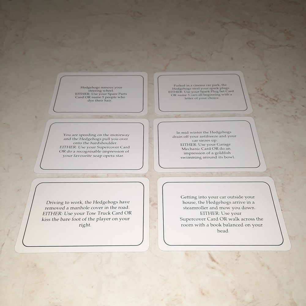 Hedgehogs Revenge Vintage Game Replacement Piece Cards - Picture 13 of 16